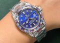 Rolex Yacht-Master
40 ref. 16622, brazalete Oyster, esfera brillante y bisel colorido.