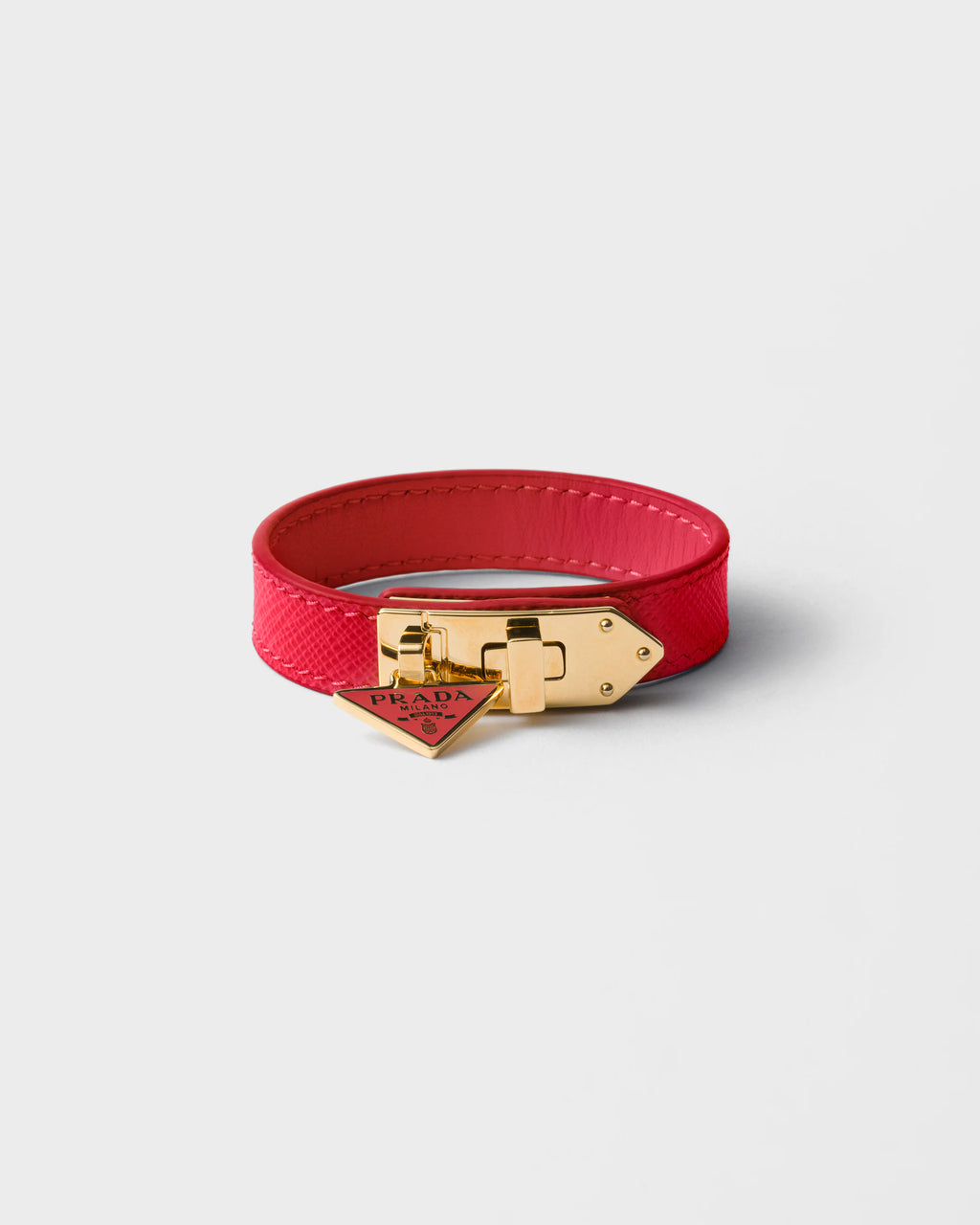 Pulsera roja  Prada mujer cuero
