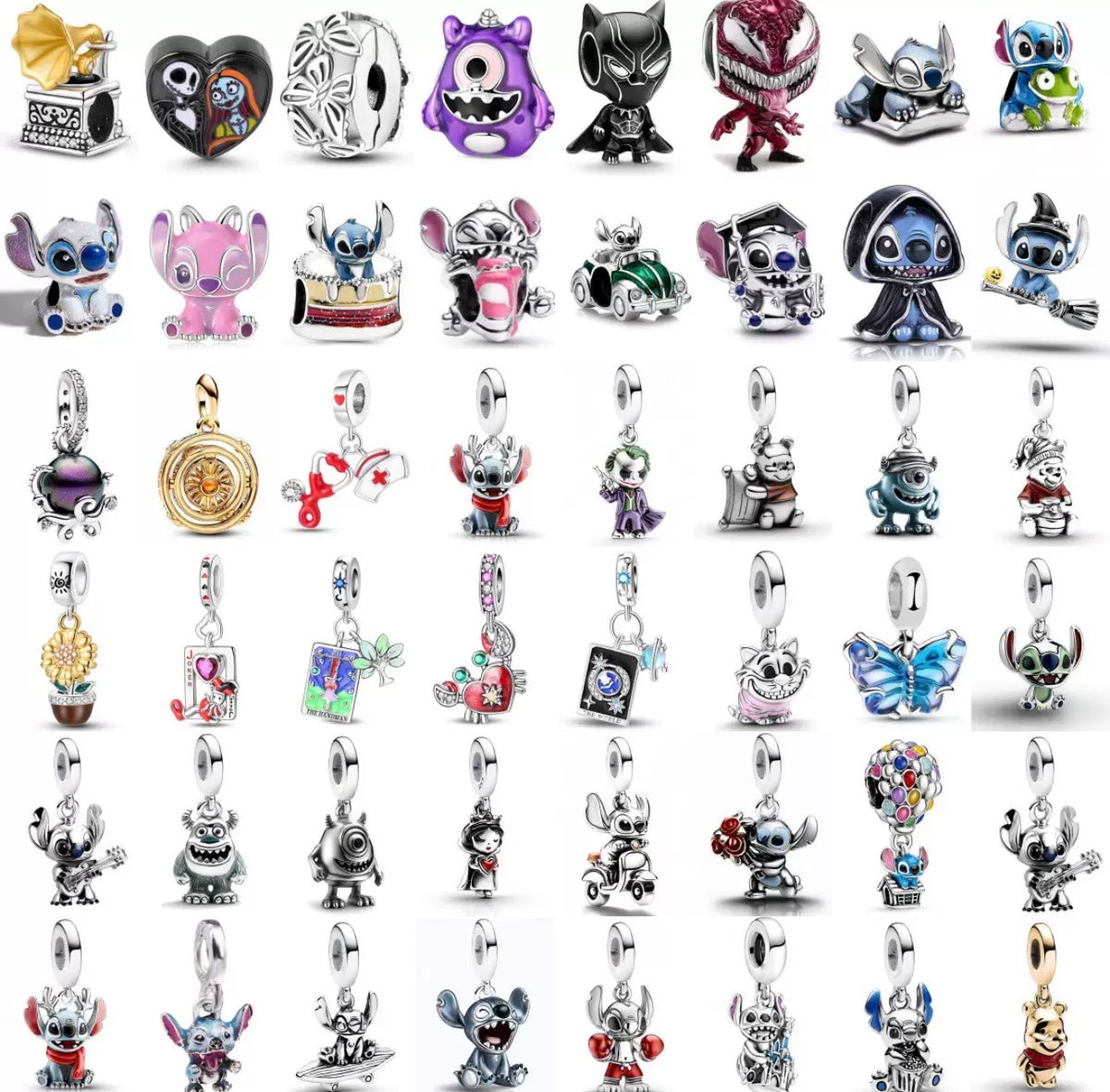 Charms para pulseras de cordón