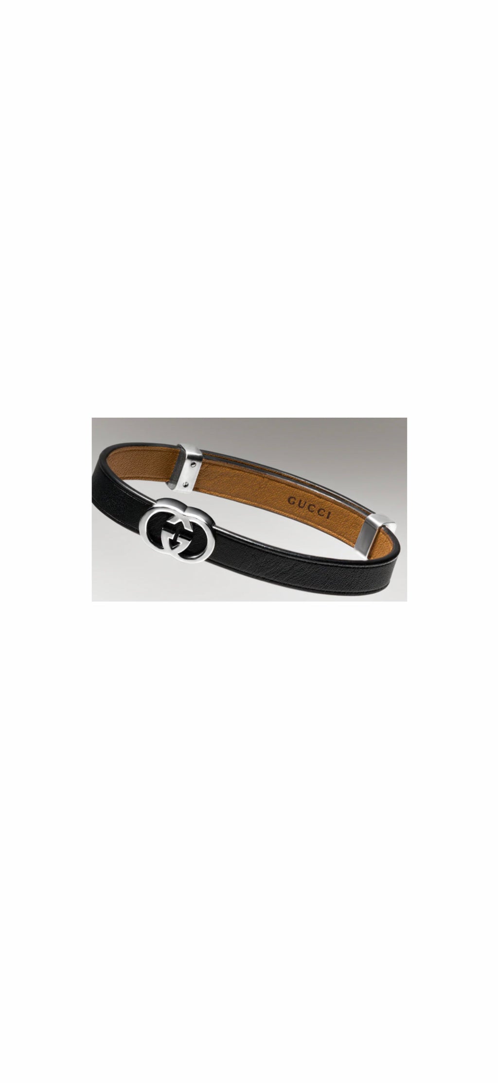 Brazalete Gucci unisex cuero