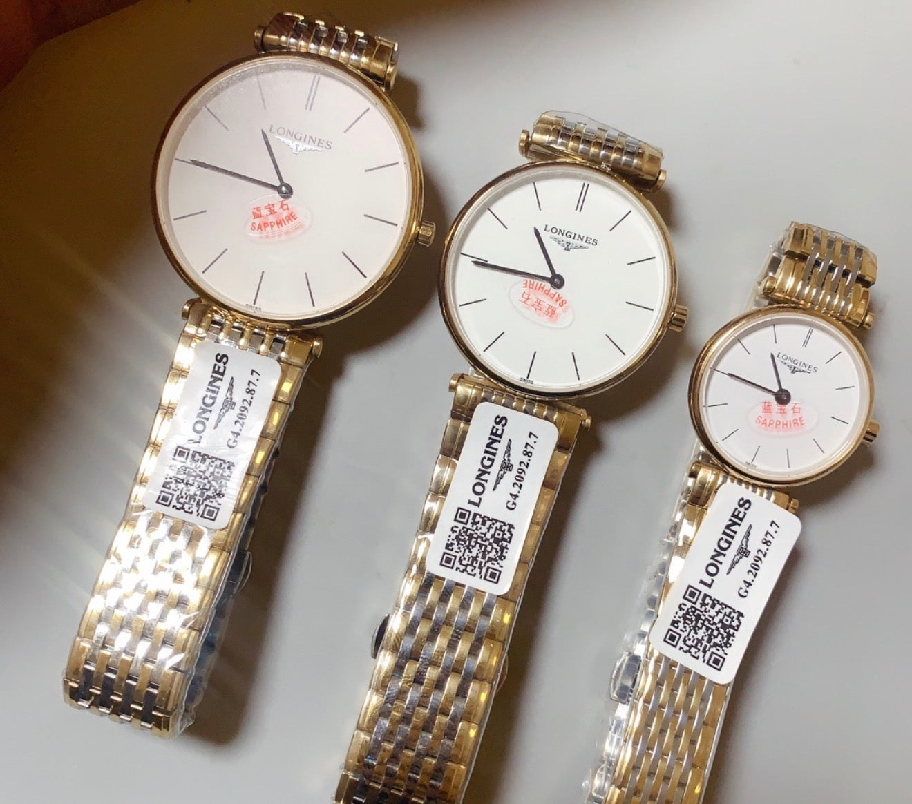 Relojes varios tamaños calidad AAA La Grande Classique, una línea emblemática de la marca Longines.