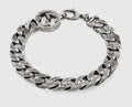 Pulsera de cadena Gucci Interlocking de plata